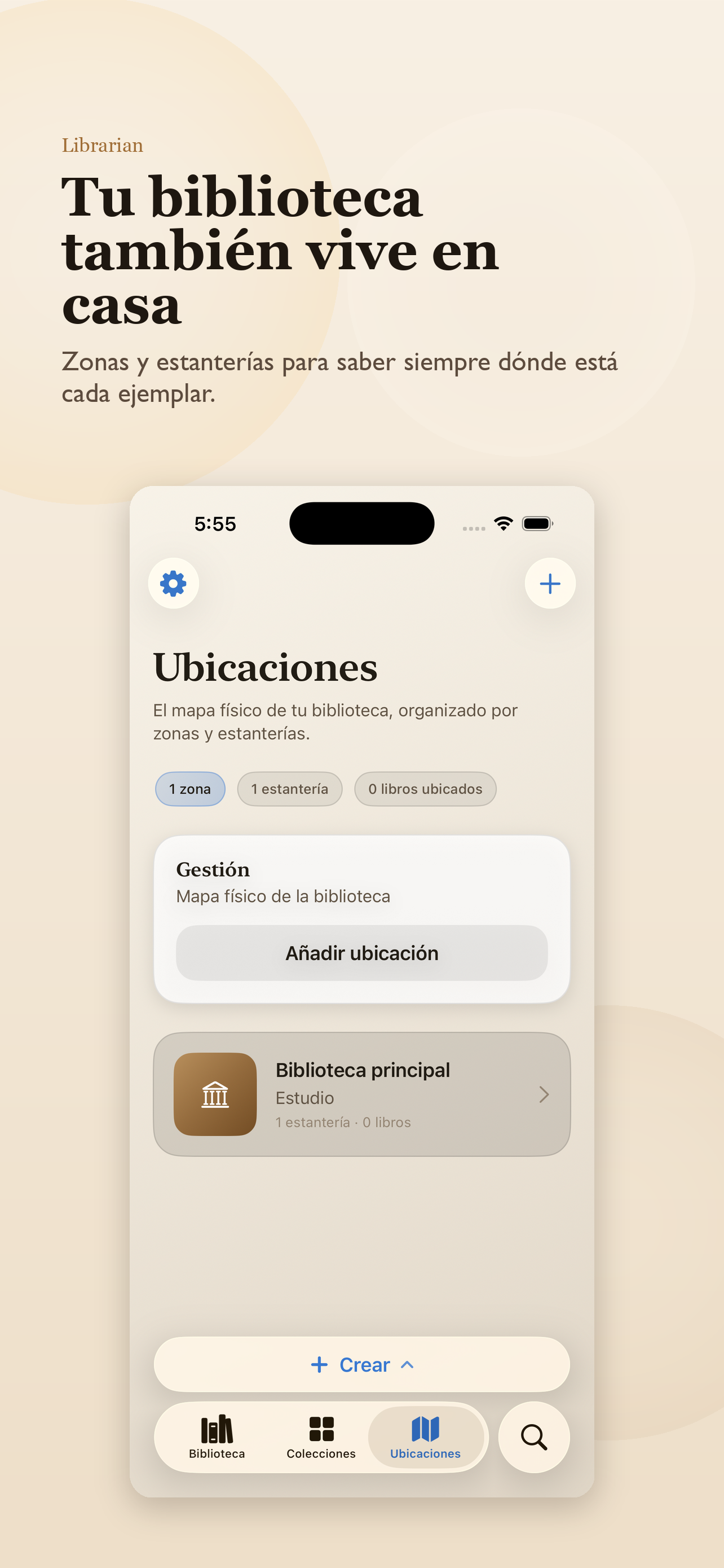 Ubicaciones de libros en Librarian